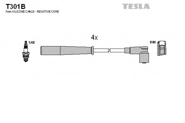 TESLA T301B Ignition Cable Kit